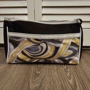 Lancome Cosmetic Bag - Black and Yellow with White Accents